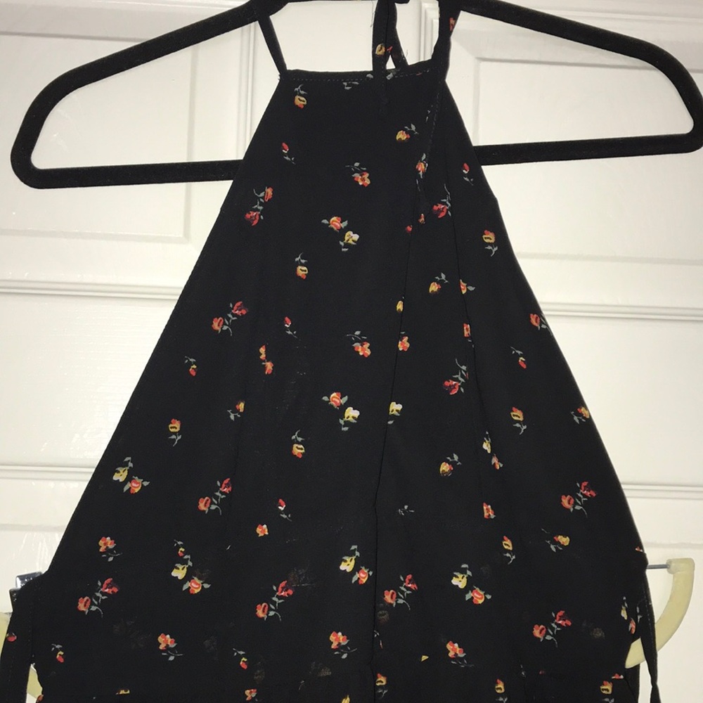 Black and Red Flower Dress